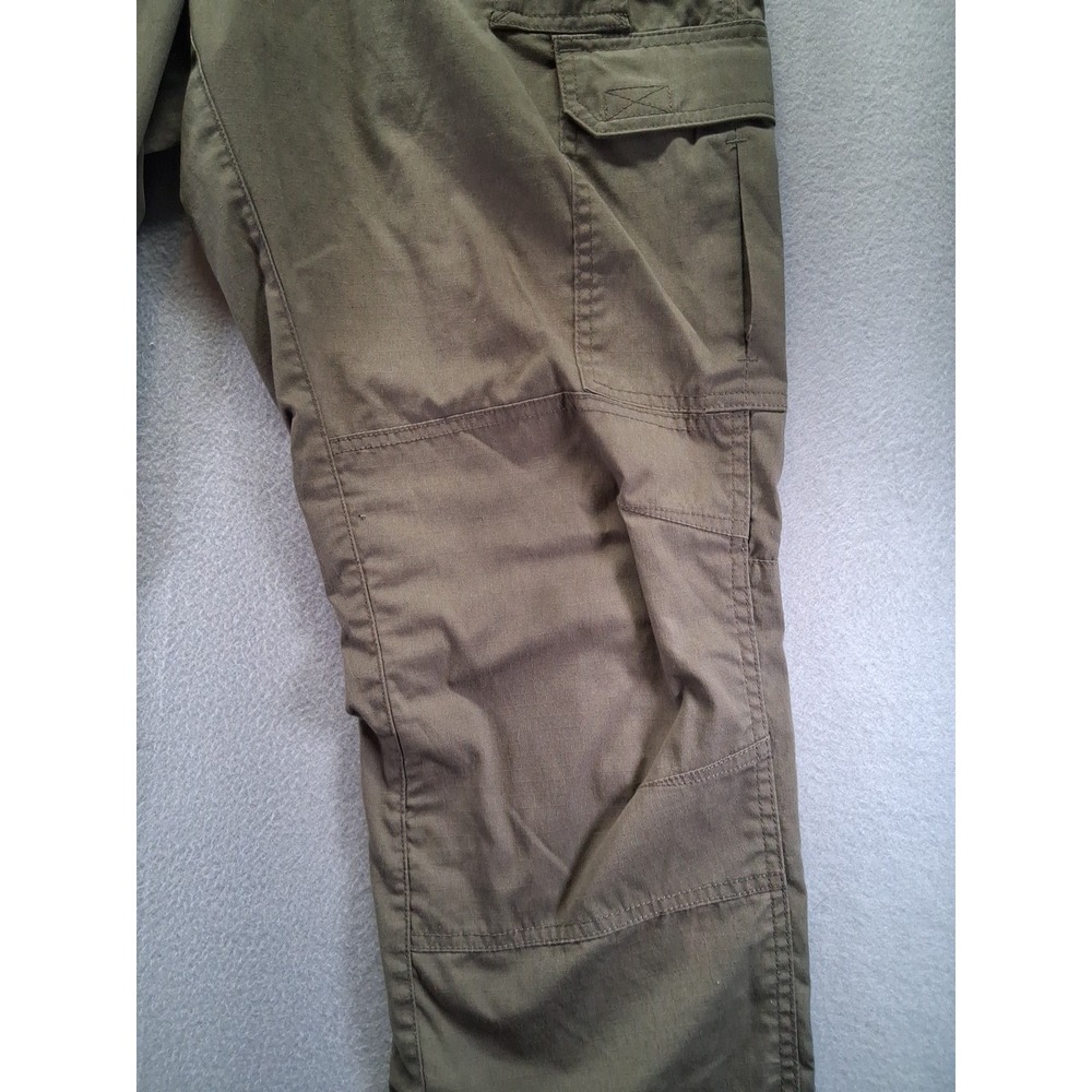 5.11 Tactical Pants Men's 36x34‎ Double Knee Cargo Elastic Waist Green - Picture 2 of 13